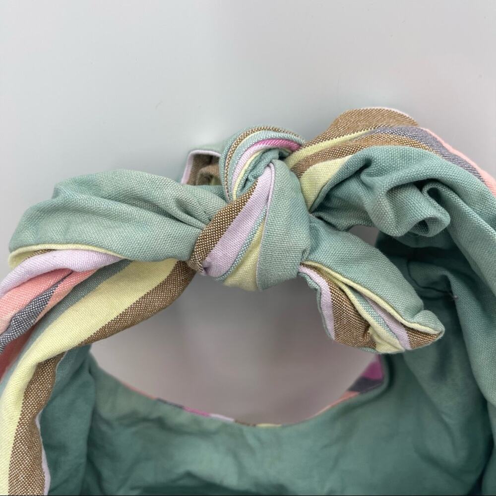 Rainbow Pride Stripe Purse Tote Adjustable Tie Multicolor CarryAll Shoulder Bag - Picture 10 of 13